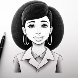 a girl with a black hat and tie