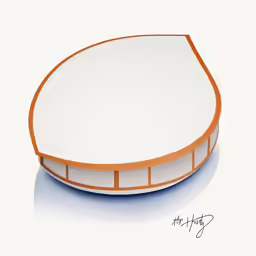 an illustration of a white paper bowl
