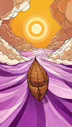an image of the river with a boat at its end