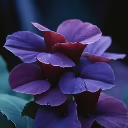 purple and red flowers with green leaves