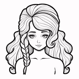 an image of a young girl with long hair