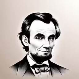 the illustration is of abraham lincoln