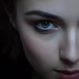 an image of a girl with big blue eyes