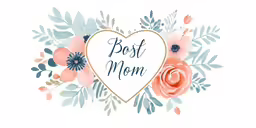an art print with the words best mom written on it