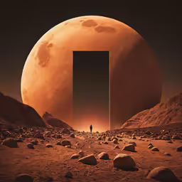 an illustration shows the space inside the rock structure