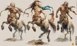 a drawing of a man riding on the back of a horse