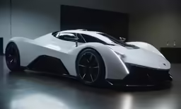 an automobile is shown in a dark room