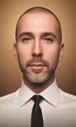 an image of a man wearing a neck tie and white shirt