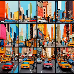 different images of the city during different times