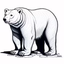 a polar bear standing up on the ground,a large white bear standing on top of a pile of ice