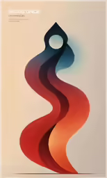 a poster that has a long shadow on it