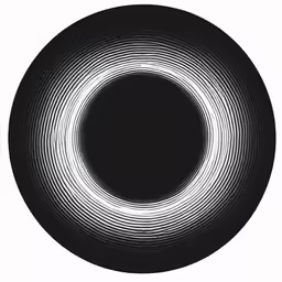 a black and white photo with lines of light in the center