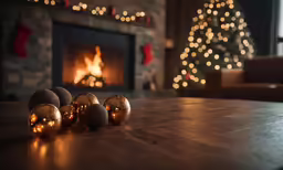 an image of christmas decor in a living room