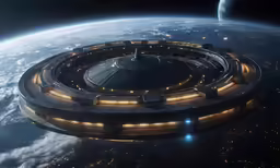 the spaceship that will be used as a space station