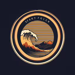 a picture with the title sealt - it - tough on it,the great wave that was captured on this poster