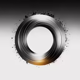 an image of an abstract object with lots of circles