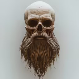 an art piece with a beard and mustache