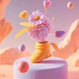 some pink flowers are placed in a vase