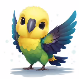 the small bird with big eyes stands sideways