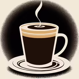 a cup of coffee with a steam coming out of it