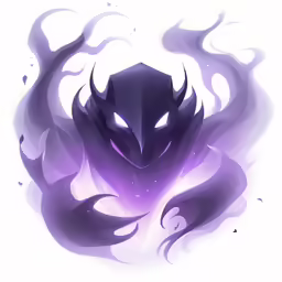 purple and black artwork with some shapes