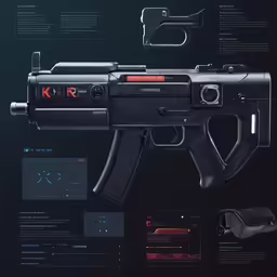 the back cover of a gun with the information on it