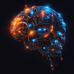 a computer generated image of a human head