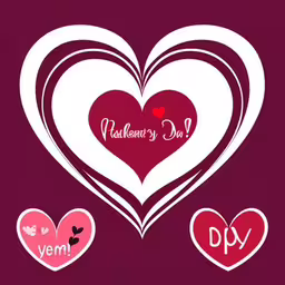 two heart shapes with words in each,valentine