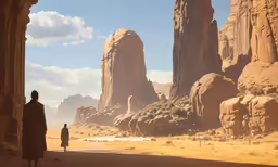 a man and a woman are standing together outside