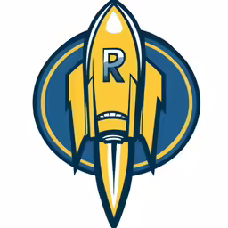 the rocket rockets logo on a white background