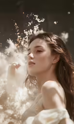 an image of a woman in a white dress