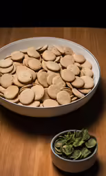 an array of food items are in a bowl