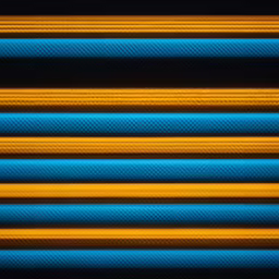 blue and yellow lines on the wall