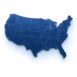 an image of an 3d usa map made out of a piece of duct tape