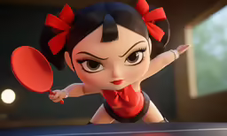 the animated disney character has paddles in hand