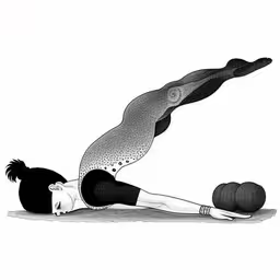 a woman doing a yoga pose with a ball,woman doing a yoga ball warrior pose in the middle of an exercise with two balls