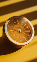 an alarm clock is laying on top of a table