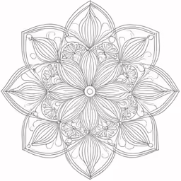 this is an intricate flower drawing on paper