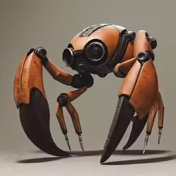 an animated version of a strange robot from above