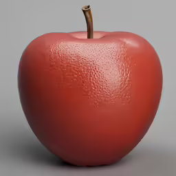 a red apple with lots of small speckles on it