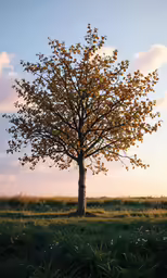 this is an image of a lone tree