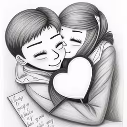 two people, one holding the other