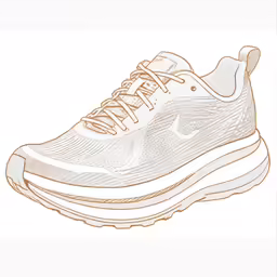 a close up view of an athletic shoe