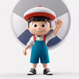 a cartoon character that has an eye on it