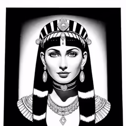 an art piece of the egyptian princess anubis