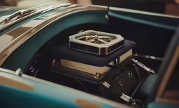 a car with some small metal pieces inside of it
