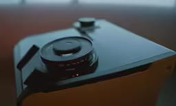 a photo taken in the back seat of a camera