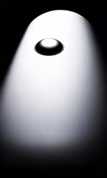 a large white object on a black background