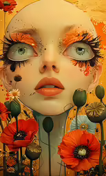a painting that is very weird looking