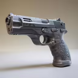 a very tiny toy gun is on a surface